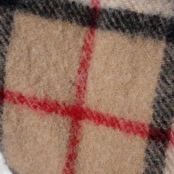 Vtg Burberry Lambswool Scarf - Picture 4 of 9